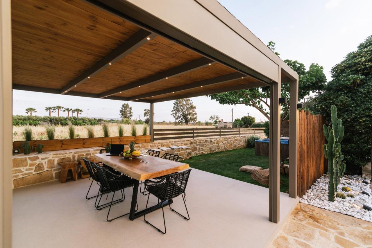 Villa Repsimia With Private Jacuzzi Коккинос Пиргос Экстерьер фото
