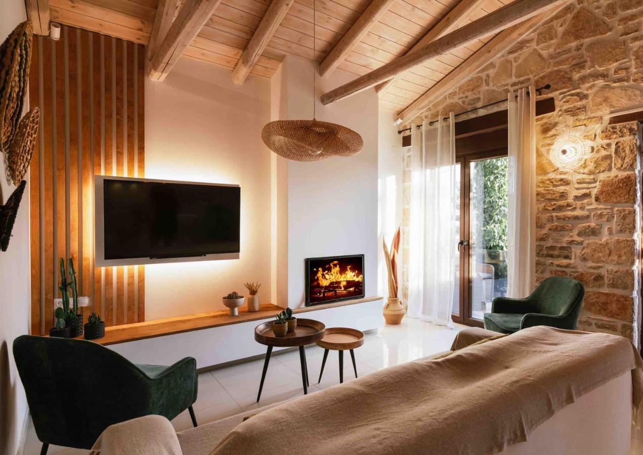 Villa Repsimia With Private Jacuzzi Коккинос Пиргос Экстерьер фото